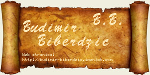 Budimir Biberdžić vizit kartica